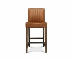 Top 10 🎉 D41 Barrima Counter Stool - Saddle/Walnut ⭐