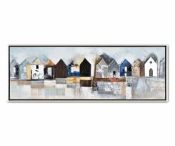 Coupon 🥰 F27 Fishing Village Oil Painting 🤩