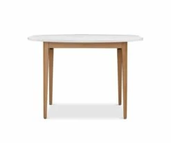 Cheapest 🥰 I35 Eptri Round Extension Dining Table 🥰 -Dining Room Sales I35 0000 I35 EPT RND DT N WH 02