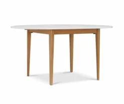 Cheapest 🥰 I35 Eptri Round Extension Dining Table 🥰 -Dining Room Sales I35 EPT RND DT N WH 2