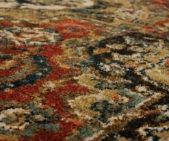 Brand new 🤩 K01 Spice Market Dhahar Rug Runner - Garent 🌟 -Dining Room Sales K01 0013 Dhahar Garnet 9093830048063094 Closeup Tiny