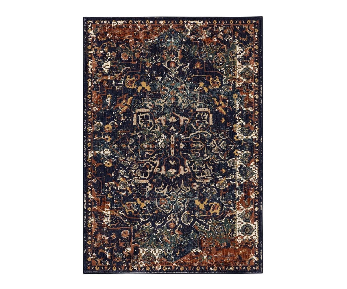 New 🔔 K01 Soiree Damascus Rug - Indigo ❤️ 1 New 🔔 K01 Soiree Damascus Rug - Indigo ❤️