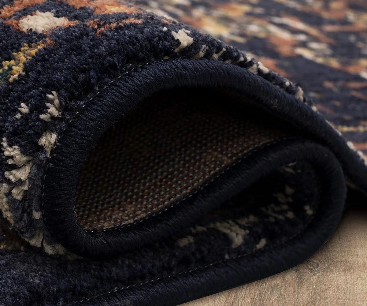 New 🔔 K01 Soiree Damascus Rug - Indigo ❤️ 5 New 🔔 K01 Soiree Damascus Rug - Indigo ❤️ - Image 5