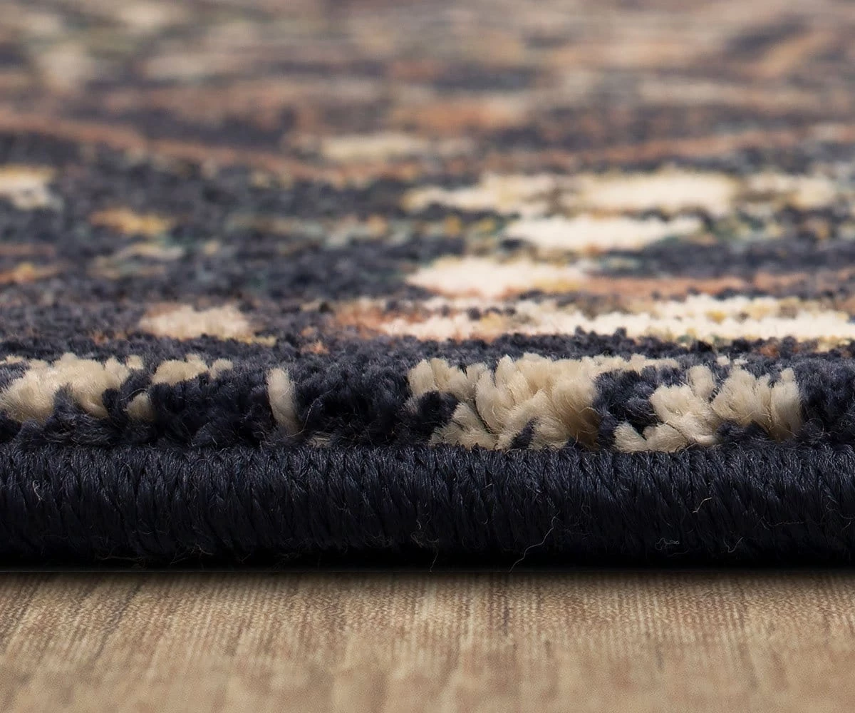 New 🔔 K01 Soiree Damascus Rug - Indigo ❤️ 2 New 🔔 K01 Soiree Damascus Rug - Indigo ❤️ - Image 2