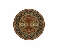 Hot Sale ๐ฅ K01 Spice Market Dhahar Round Rug - Garnet ๐