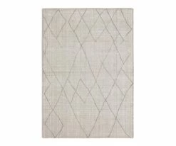 Dining Room Sales 22 Flash Sale ๐ K01 Tangier Tribal Diamond Rug - Silver ๐