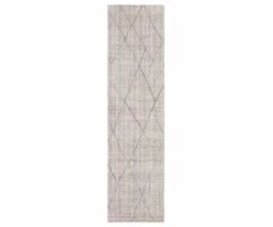 Cheap 👍 K01 Tangier Tribal Diamond Rug Runner - Silver 🎁